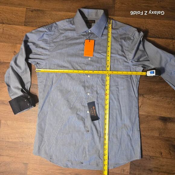 Ben Sherman nwt blue button-down shirt size medium - Picture 3 of 8